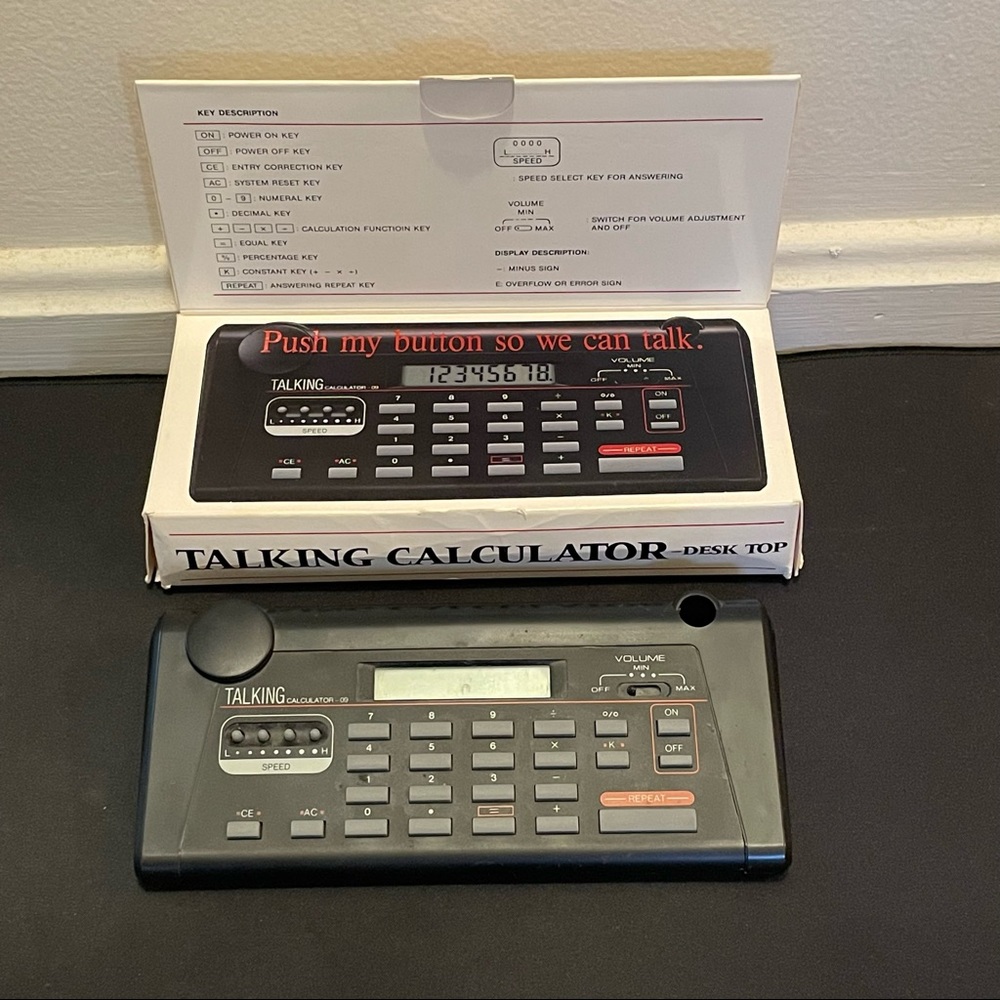 Vintage Ultmost Desktop ~ Talking Calculator Model 6616 w/ Box